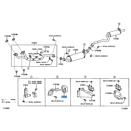 Bracket Assy, Exhaust Pipe