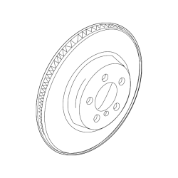BMW Brake Disc (345 X 24 mm) - E60 E63 2004-2010 - 34216763827