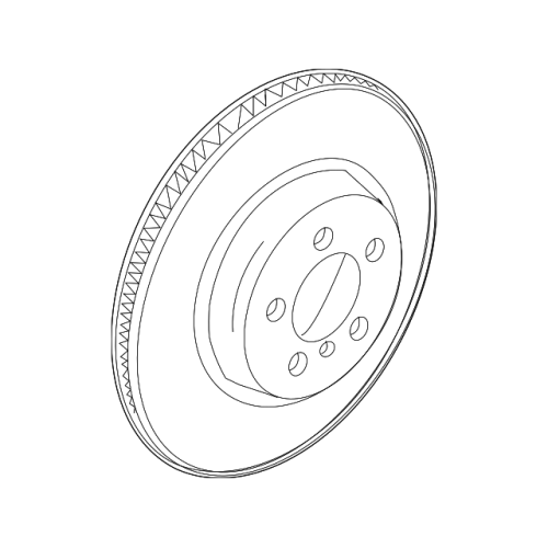 Brake Disc Rr/E60/63/545/645 166