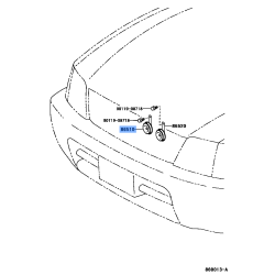 Toyota 4Runner High & Low Note Horn Set 8651048150 8652048110 (2018-2024)