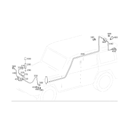 MERCEDES-BENZ G-Class W463 Windscreen Washer Nozzle Tee A4638690022
