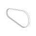 GENERAL MOTORS 12658178 Air Conditioning Compressor Belt Kit