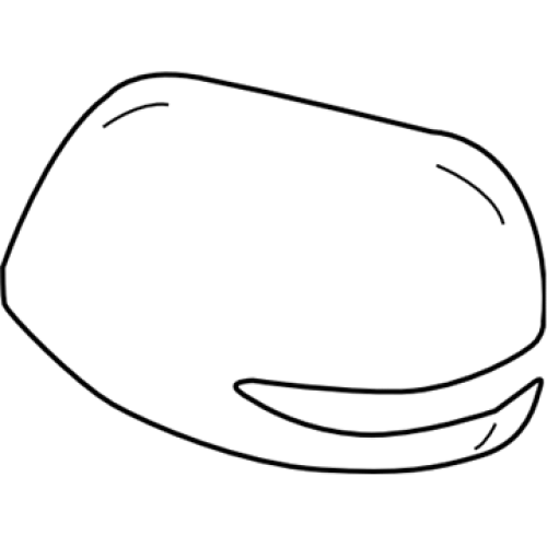 SUBARU 91054XA10A Genuine Right Outer Door Mirror Cap