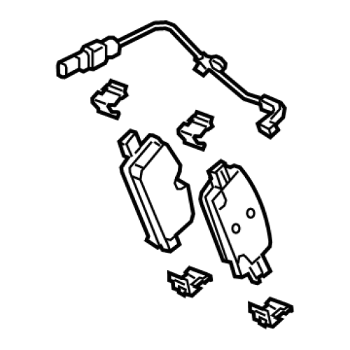 GENERAL MOTORS 85140320 Rear Disc Brake Pad Set