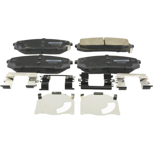 pad kit, disc brake, front - kit (with anti squeal shim, with brackets)