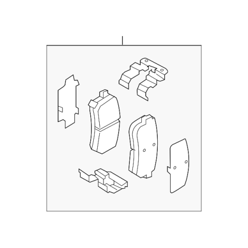 Pad Sub Set,Rr Calip