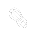 BMW A/C Service Valve R134A - SANTECH 64509177579