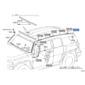 Toyota OEM Roof Drip Side Finish Molding Center No.2 RH