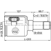 inner cv joint left 29x44x41