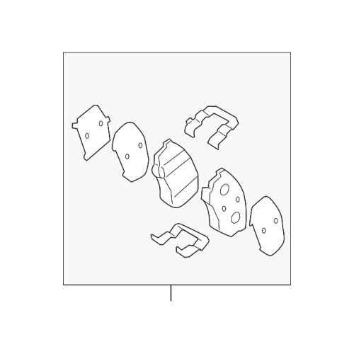 Pad Sub Set,Rr Calip