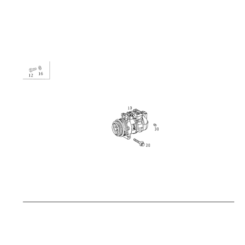 URO A/C Compressor Clutch Assembly - Mercedes-Benz 0002307011R