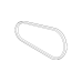 GENERAL MOTORS 12643517 Vacuum Pump Belt