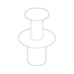 BMW Fender Liner Trim Clip Push-Type Expanding Rivet