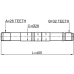 axle half shaft left 32x405x26