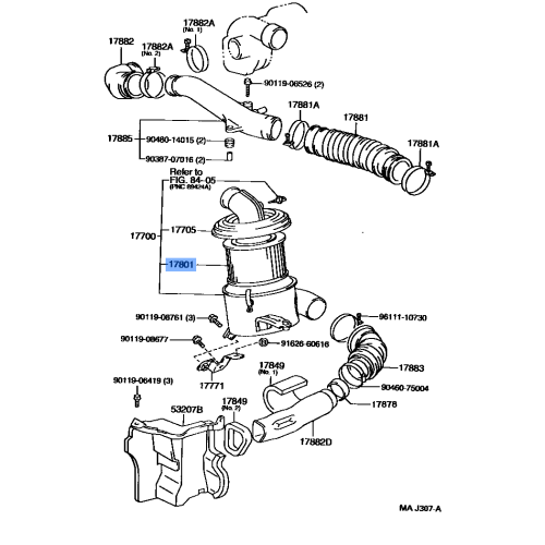 TOYOTA Air Filter 17801-54060
