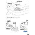 TOYOTA 81591-50130 Lens and Body Rear Lamp LH