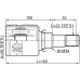 inner cv joint right 28x33.8x23