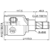 inner cv joint left 22x40x25