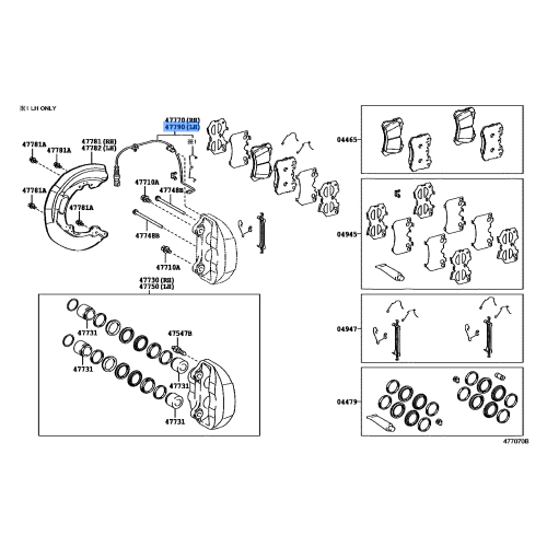 LEX-WIRE ASSY PAD W