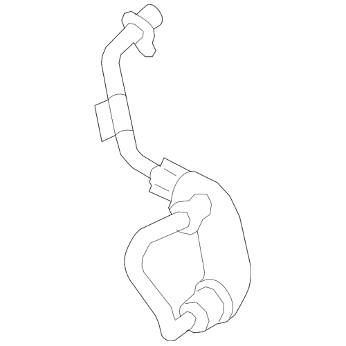 Line Coolant Return Exhaust Turbo Hose