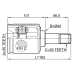 inner cv joint left 35x40x29