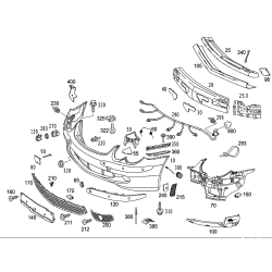 Genuine Mercedes-Benz Grille 230-885-12-53
