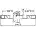 shaft assembly, outer cv joint right 31x618x31