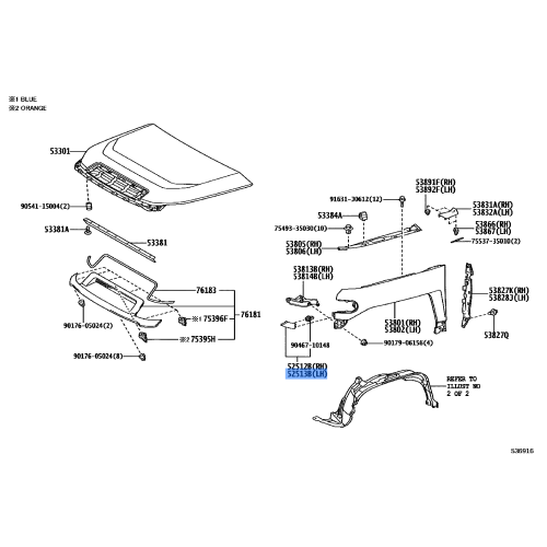 PILLER FR BUMPER