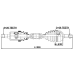 cv axle shaft assembly right 26x870x36