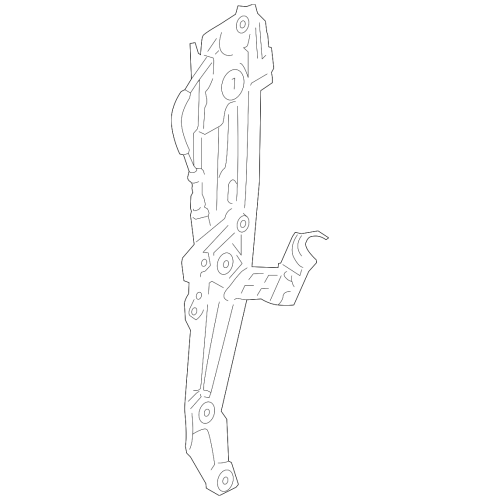 Rear Right Window Regulator with Motor - BMW 528i 535i 550i F10 2011-2016