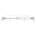 hood gas strut l244/400n