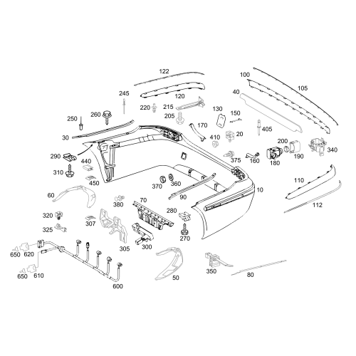 Rear Bumper Support Db W211/Rh