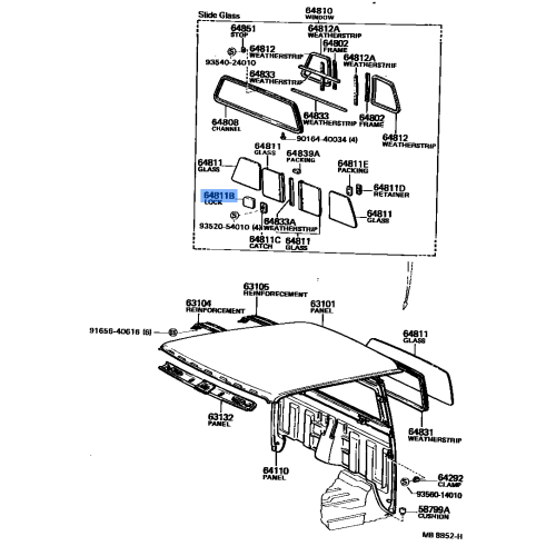 Lock Back Sliding Gla