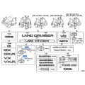 Toyota PLATE, REAR BODY NAME, NO.1 75471-60030