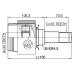 inner cv joint left 33x44.9x37