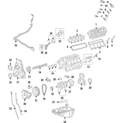 GM OEM Cylinder Head Gasket - 5.3L - 12622325
