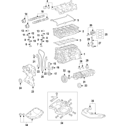 Nissan Engine Crankshaft Main Bearing 12207-JA00A