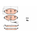 Pad Sub Set,Rr Calip