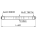 axle half shaft left 21x431x21
