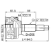 outer cv joint 22x56x27