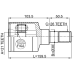 inner cv joint left 21x38x26