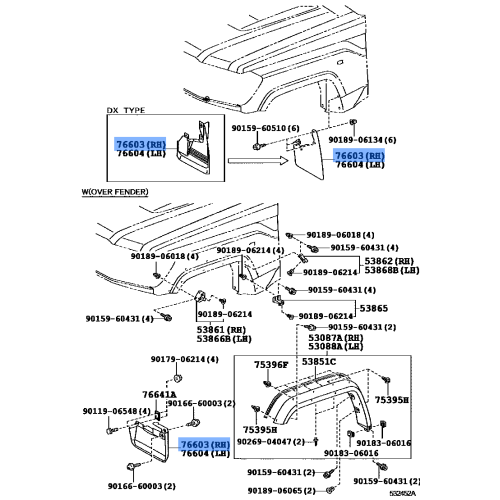 MUD GUARD SUB ASSY