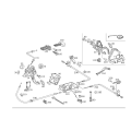 Parking Brake Release Handle Guide Frame - Mercedes-Benz W203 C-Class C209 CLK-Class