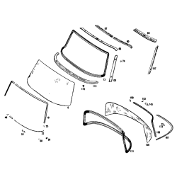 MERCEDES-BENZ 0029882578 Clip - Upper Trim Rear Window