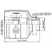 inner cv joint right 26x42x28