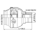 inner cv joint left 28x47x40