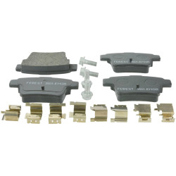 pad kit, disc brake, rear - kit (including bolts, with anti-rattle spring)