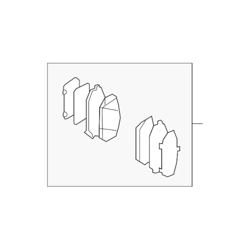 Pad Sub Set,Rr Calip