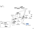 Front Door Inside Locking Link Protector - Toyota Land Cruiser/Lexus LX470 (Left Hand)
