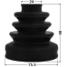 boot inner cv joint kit 75.5x90x24